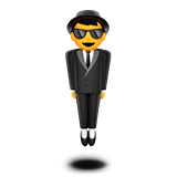 person-in-suit-levitating Emoji apple