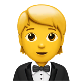 person-in-tuxedo Emoji apple