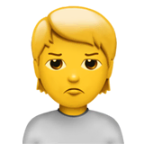 person-pouting Emoji apple