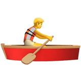 person-rowing-boat Emoji apple