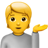 💁 Person Tipping Hand Emoji on Apple macOS and iOS iPhones