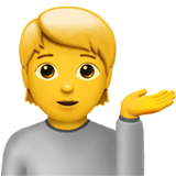person-tipping-hand Emoji apple