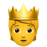 person-with-crown Emoji apple