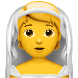 person-with-veil Emoji apple