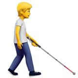 person-with-white-cane-facing-right Emoji apple