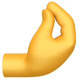 🤌 Pinched Fingers Emoji on Apple macOS and iOS iPhones