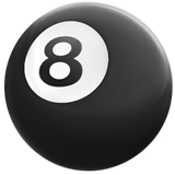 pool-8-ball Emoji apple