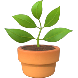 potted-plant Emoji apple