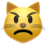 pouting-cat Emoji apple