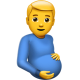 Pregnant Man Emoji on Apple macOS and iOS iPhones