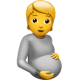 Pregnant Person Emoji on Apple macOS and iOS iPhones