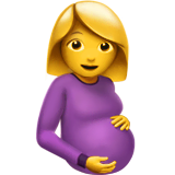 pregnant-woman Emoji apple