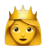 Princess Emoji on Apple macOS and iOS iPhones