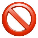 prohibited Emoji apple