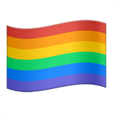 🏳️‍🌈 Regenbogenflagge Emoji auf Apple macOS und iOS iPhones