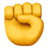 raised-fist Emoji apple