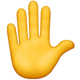 raised-hand Emoji apple