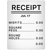 receipt Emoji apple