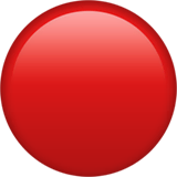 red-circle Emoji apple