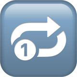 repeat-single-button Emoji apple