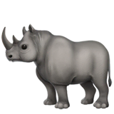 rhinoceros Emoji apple