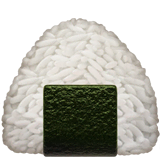 rice-ball Emoji apple