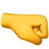 right-facing-fist Emoji apple