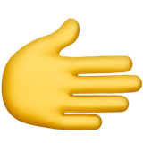 rightwards-hand Emoji apple