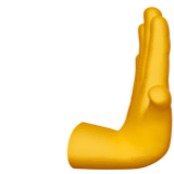 rightwards-pushing-hand Emoji apple