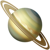 ringed-planet Emoji apple