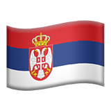 🇷🇸 Bandeira da Sérvia Emoji nos Apple macOS e iOS iPhones
