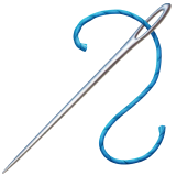 sewing-needle Emoji apple