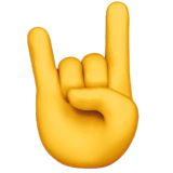 🤘 Sign of the Horns Emoji on Apple macOS and iOS iPhones