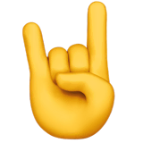 sign-of-the-horns Emoji apple