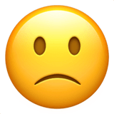 🙁 Slightly Frowning Face Emoji on Apple macOS and iOS iPhones