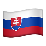 slovakia Emoji apple