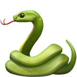 snake Emoji apple