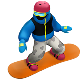 snowboarder Emoji apple