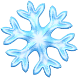 Snowflake Emoji on Apple macOS and iOS iPhones