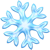 snowflake Emoji apple
