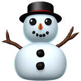 snowman-without-snow Emoji apple