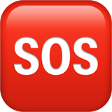 sos-button Emoji apple