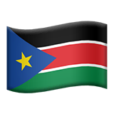 south-sudan Emoji apple
