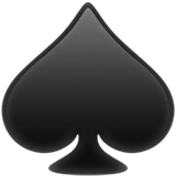 spade-suit Emoji apple