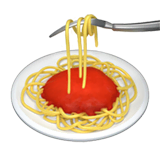 spaghetti Emoji apple