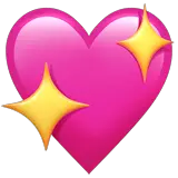 💖 Funkelndes Herz Emoji auf Apple macOS und iOS iPhones