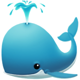spouting-whale Emoji apple