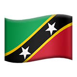 🇰🇳 Flag: St. Kitts & Nevis Emoji on Apple macOS and iOS iPhones