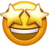 star-struck Emoji apple