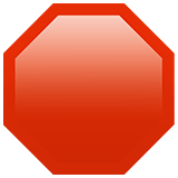 stop-sign Emoji apple